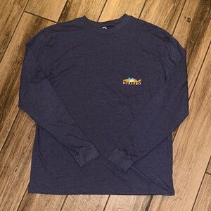 BURLEBO Dark Blue Long Sleeve Tee